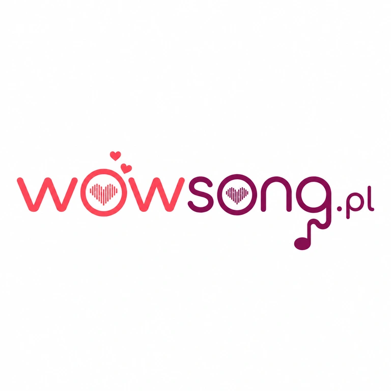 WOWSONG.pl — logo z sercami i nutą